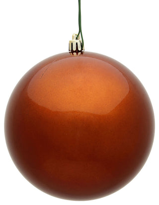 Vickerman 12" Copper Candy Ball Ornament