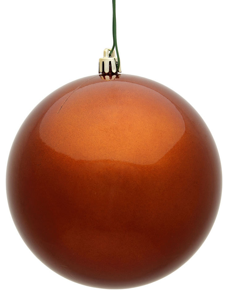 Vickerman 12" Copper Candy Ball Ornament