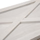 26"L Washed White Wooden Tree Collar