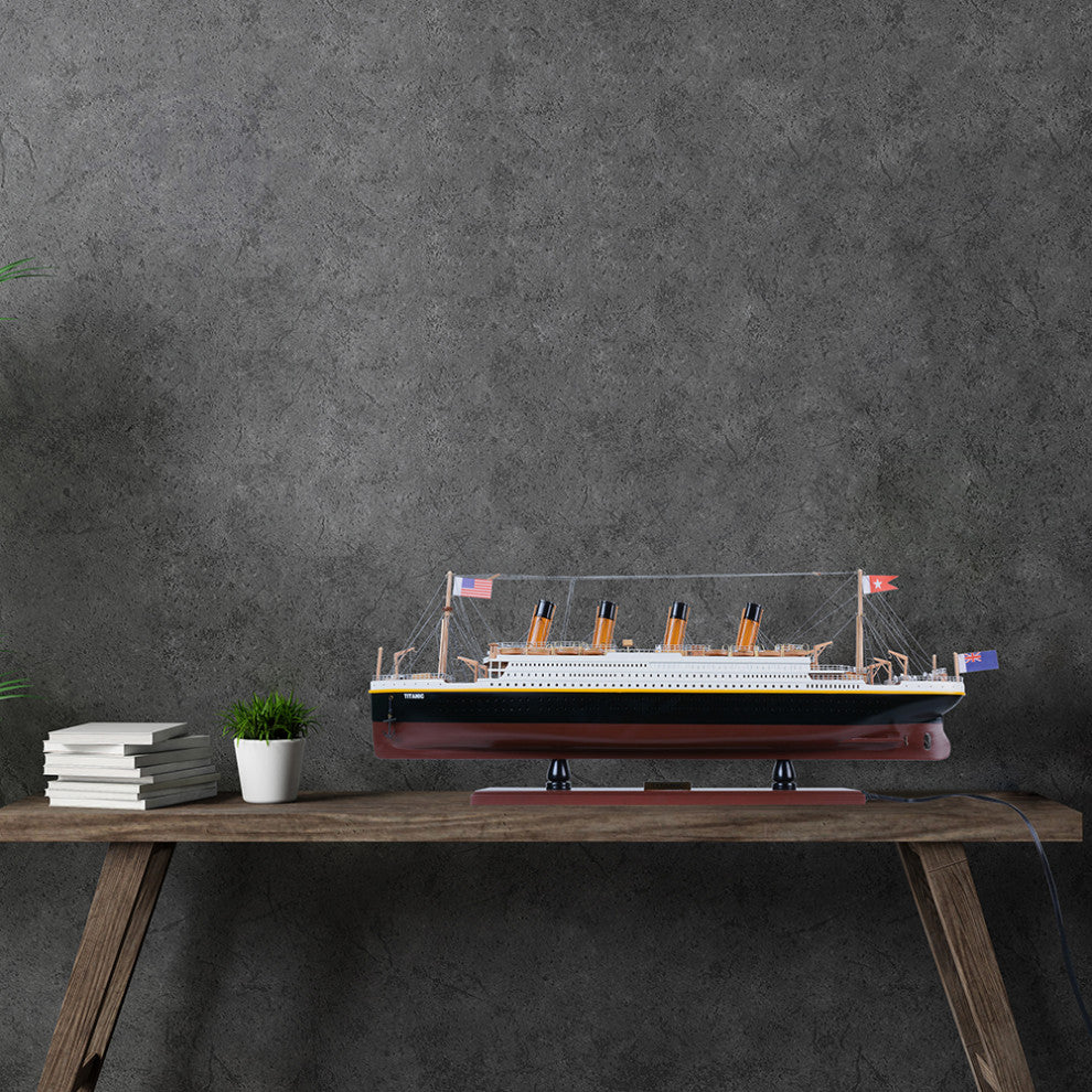 Titanic With Lights Cruise Ship Model