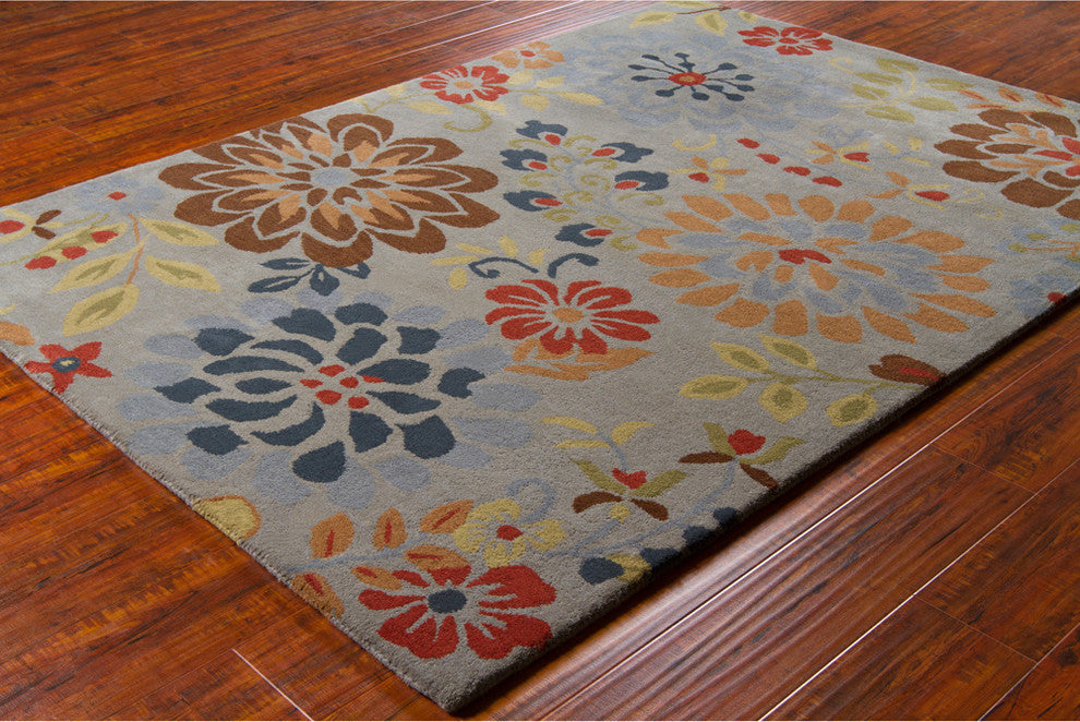 Bajrang Transitional Area Rug, 5'x7'