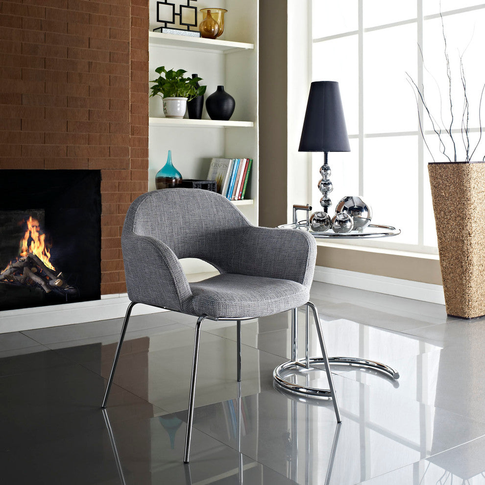 Modway Modway Cordelia Dining Armchair, Light Gray
