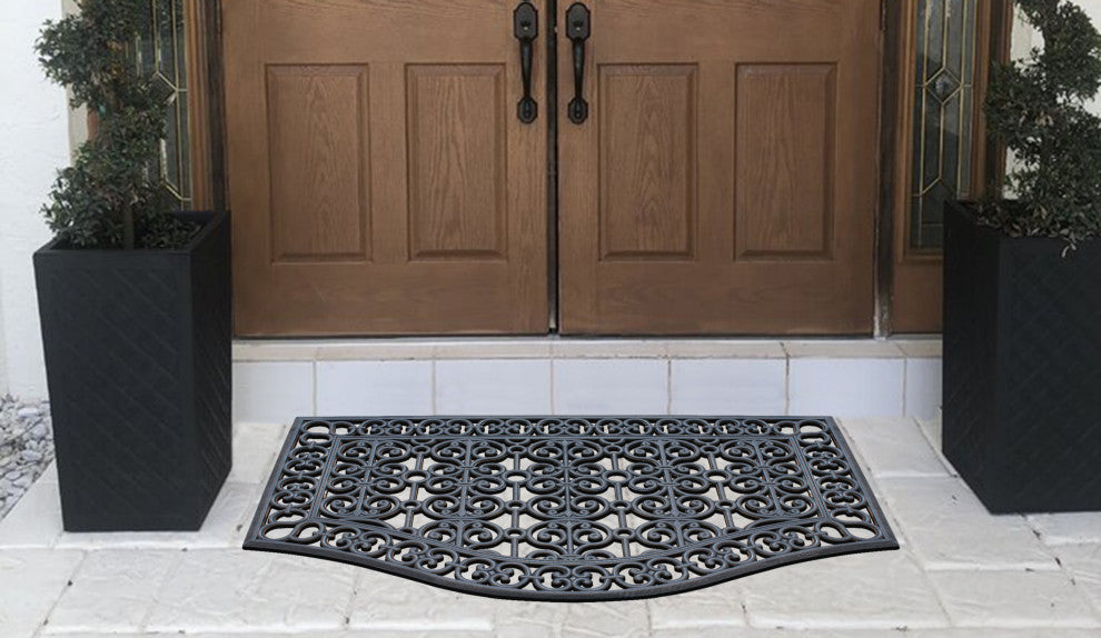 A1HC Large Floor Door Mat, Rubber Grill Drainable Design, Anti Fatigue, 24"x39"