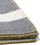 Block Stripe Throw, Charcoal/Citrus