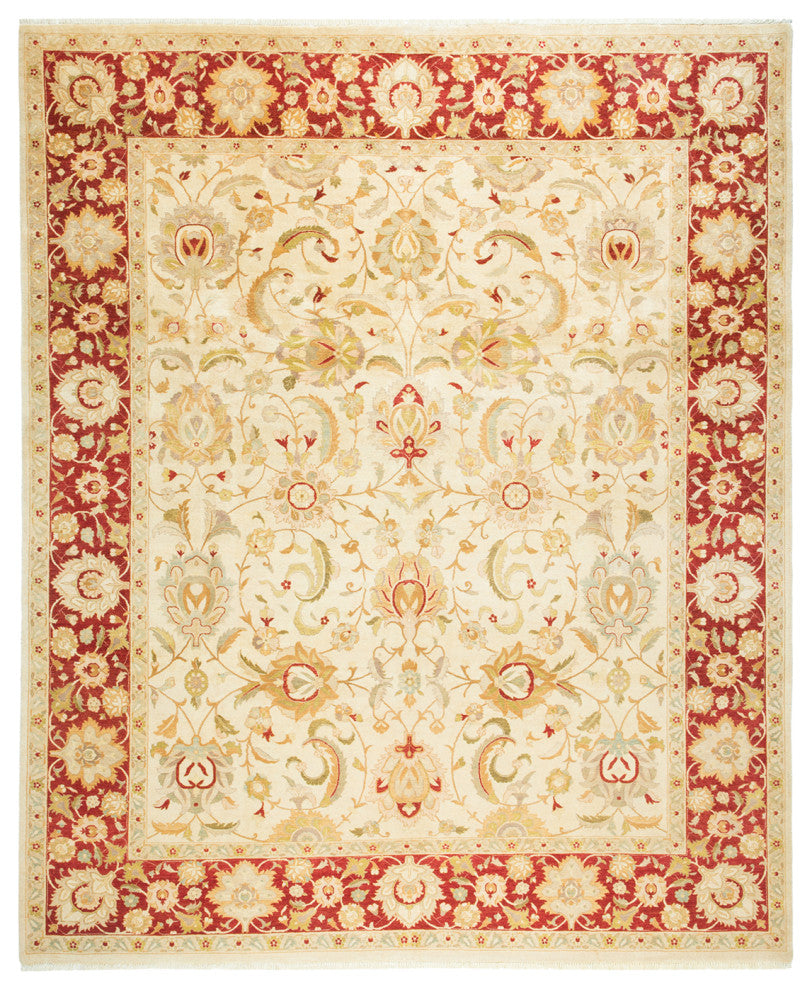 Sadie, One-of-a-Kind Hand-Knotted Area Rug Ivory, 8'2"x9'10"