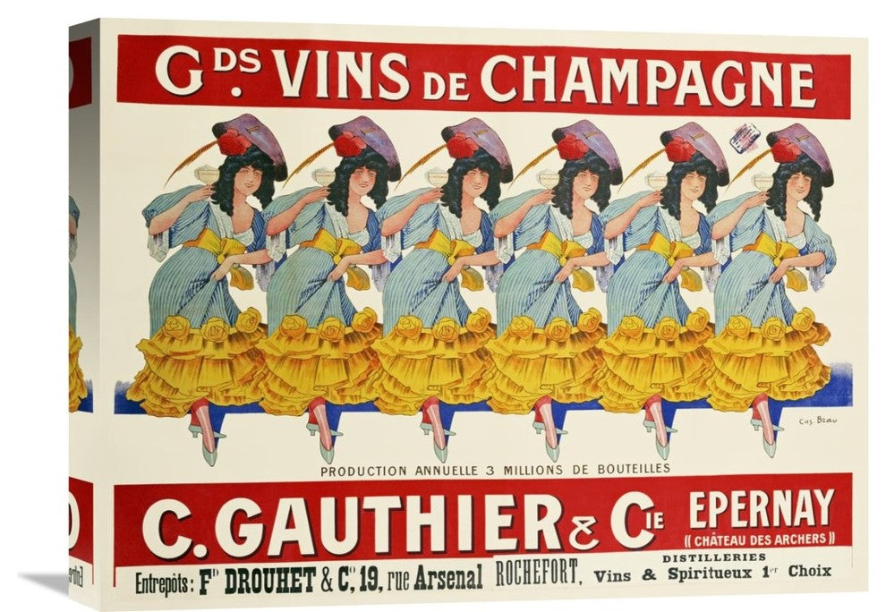 "Gds Vins De Champagne, C" Artwork, 22" x 16"
