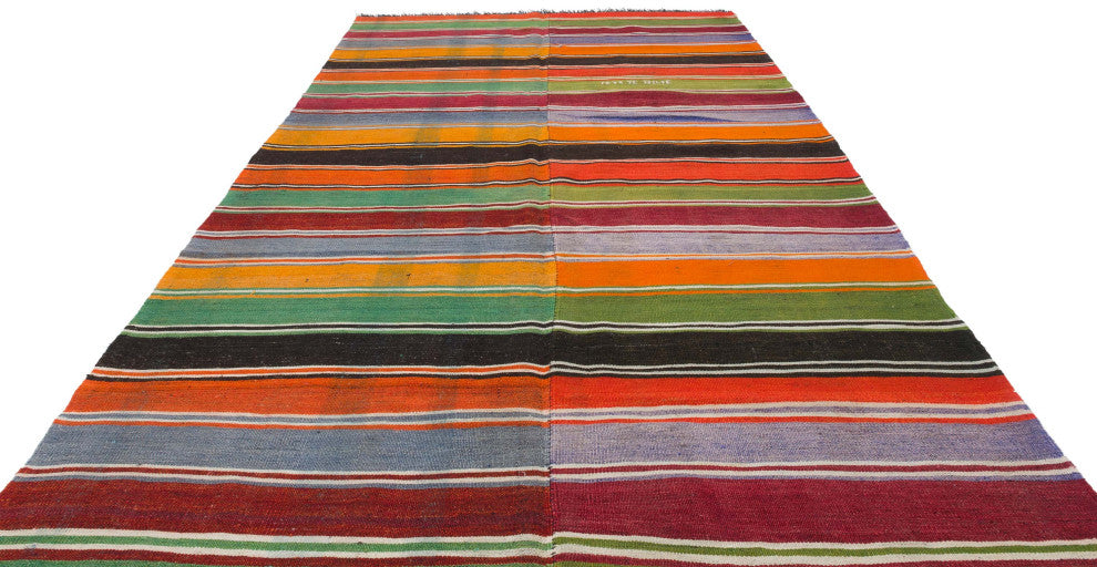 Vintage Anatolian Kilim Rug 6' 2" x 11' 6", 74 in. x 138 in.