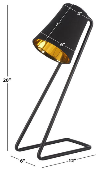 Safavieh Guarnere Table Lamp Black/Gold