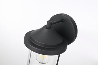 Home Living 7" Outdoor Wall Sconce, Black