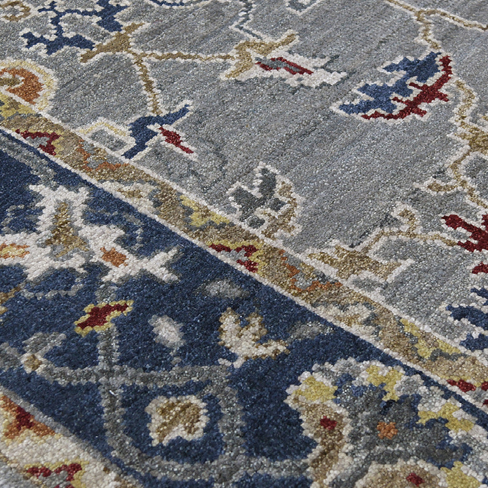 Bristol Somers Area Rug, Blue, 2' x 3', Bordered