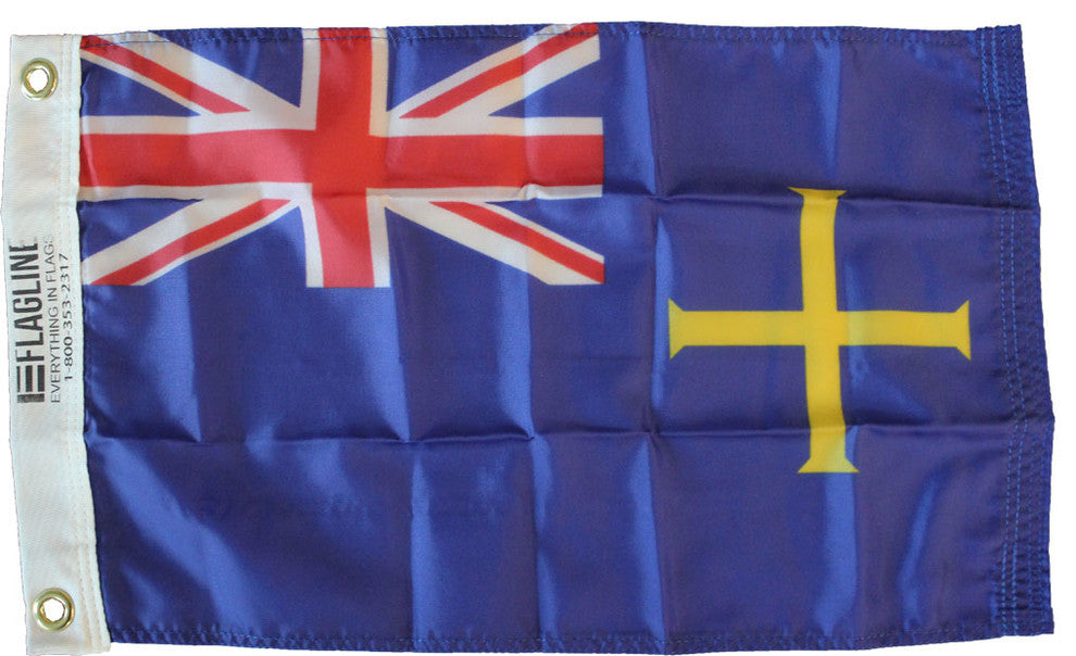 Guernsey, 12"x18" Nylon Flag, Blue Ensign