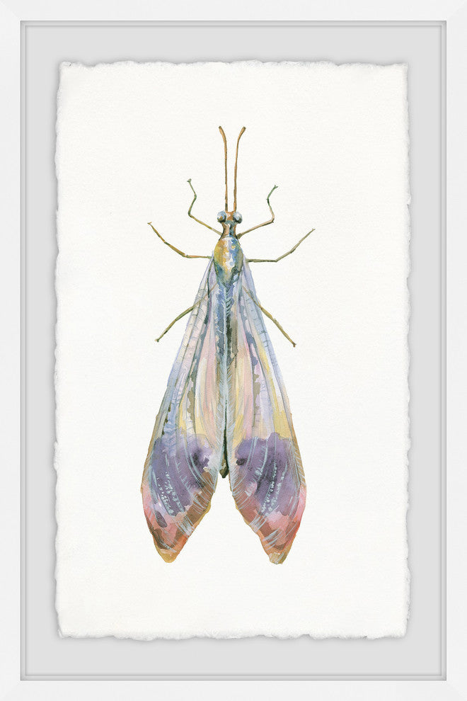 "Slender Purple Beauty" Framed Painting Print, 16"x24"
