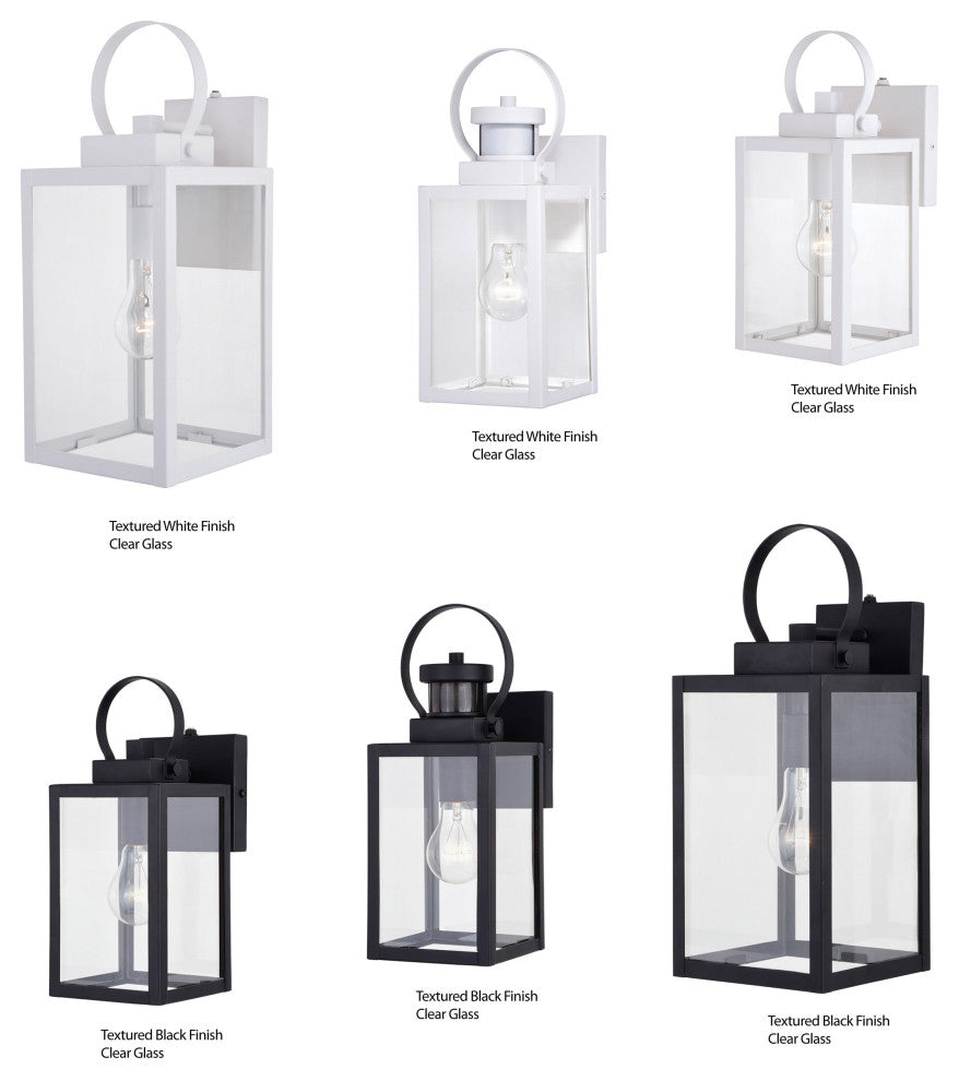 Medinah 7"W Outdoor Wall Light Textured White