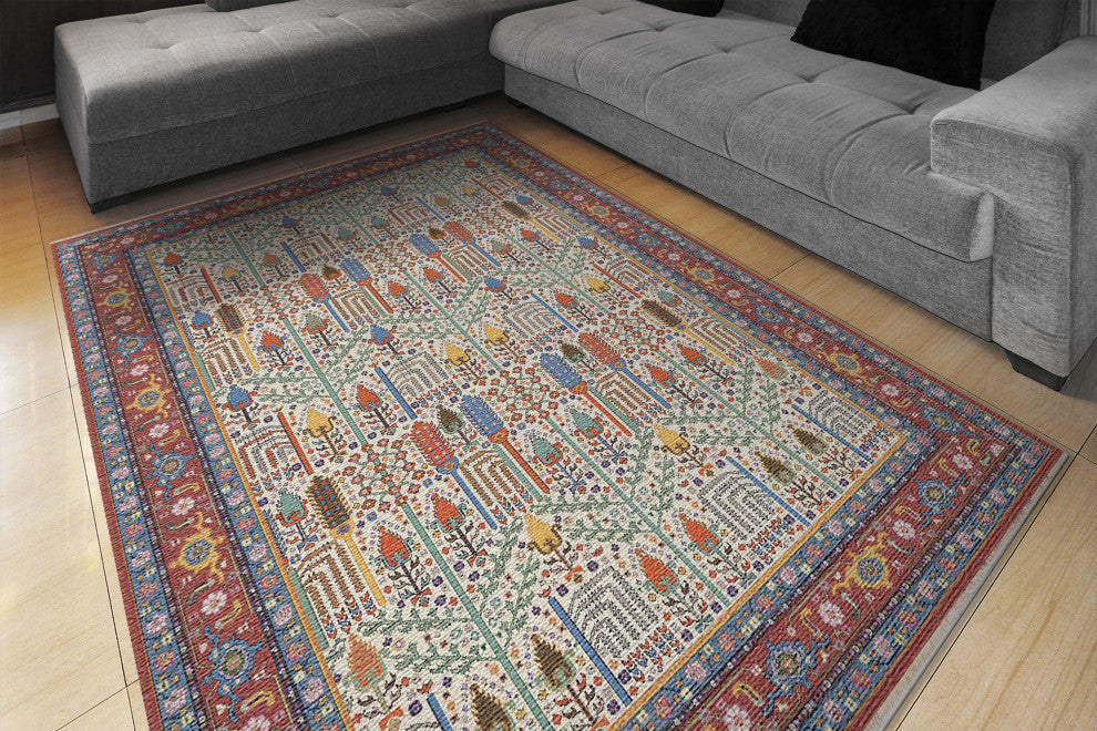 Dynamic Rugs Sirus Shrink Polyester Machine-Made Area Rug 6.7x9.6'