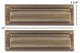 Mail Slot 3-5/8"x13", Antique Brass