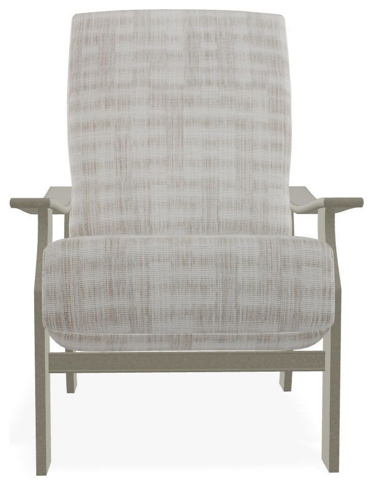 St. Catherine Deep Seat Outdoor Armchair, Illusion Plaid Birch/Storm