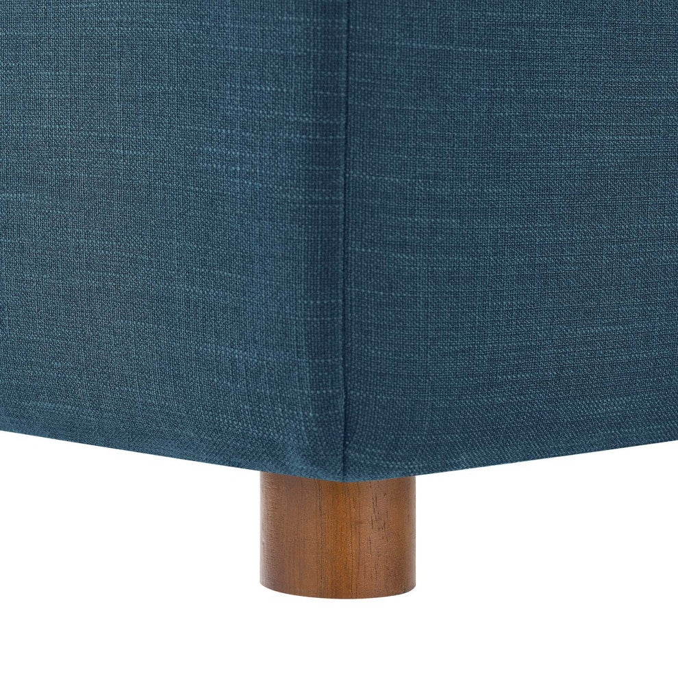 Modular Sectional Deep Sofa Set, Azure Navy Blue, Fabric, Modern, Hospitality
