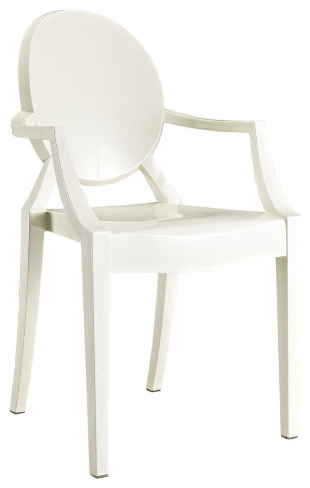Nicer Furniture Set of 4 Philippe Starck Louis XVI Ghost Chair White