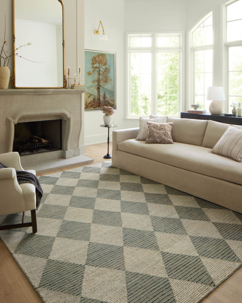 Chris Loves Julia x Loloi Francis Area Rug, Spa / Granite, 8'-6" X 12'
