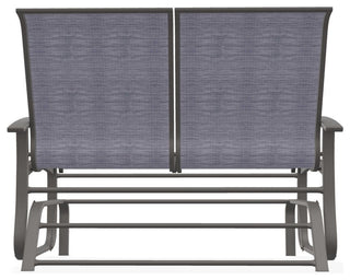 Belle Isle Sling 2-Seat Glider, Brooks/Warm Gray