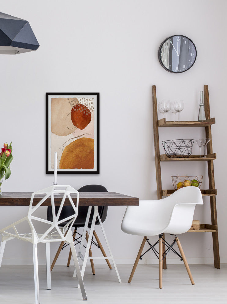 "Sun and Moon Meet" Framed Painting Print, 20x30
