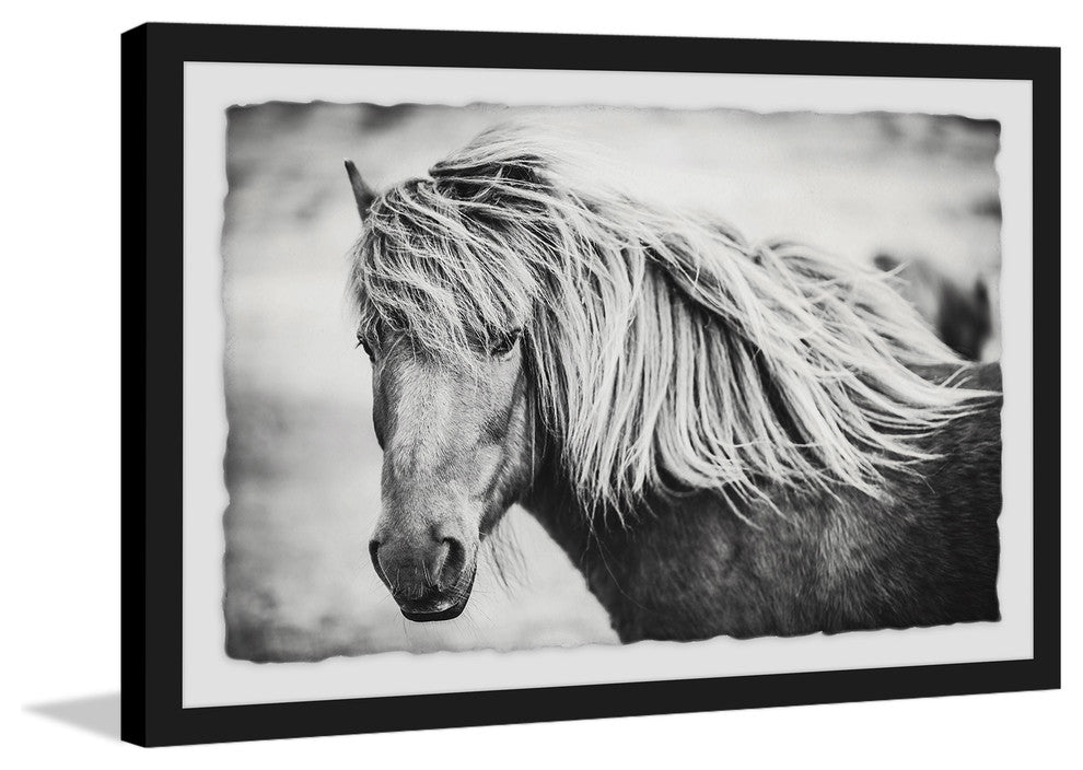 "Beautiful Mane" Framed Painting Print, 30"x20"