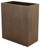 Walnut Wastebasket, Luxury Satin Finish, Rectangle