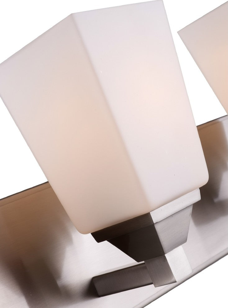 Woodbridge Lighting Berkley 3-Light Bath, Satin Nickel