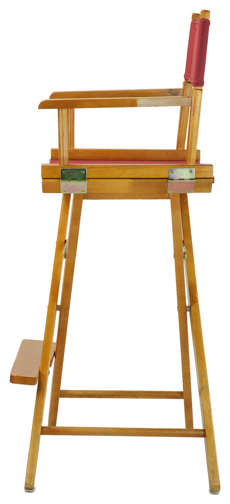 030" Director's Chair Honey Oak Frame-Burgundy Canvas