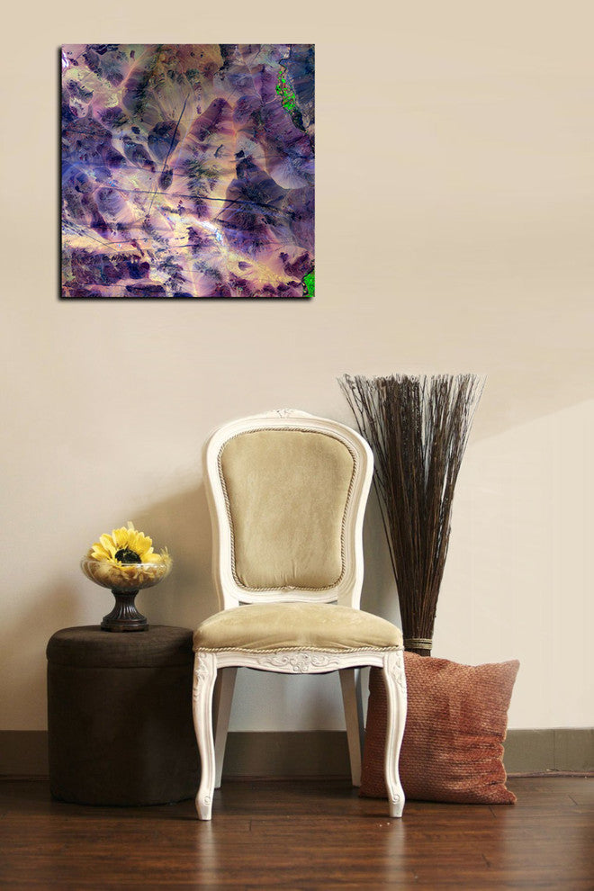 Epic Graffiti "Earth As Art: Contrails" Giclee Canvas Wall Art, 18"x18"