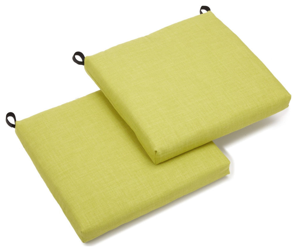 20"x19" Spun Polyester Chair Cushion, Set of 2, Lime