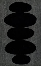 Momeni Simba Hand Tufted Wool Black Area Rug 3'6"x5'6"