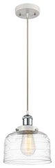 Innovations 916-1P-WPC-G713-LED 1-Light Mini Pendant, White, Polished Chrome
