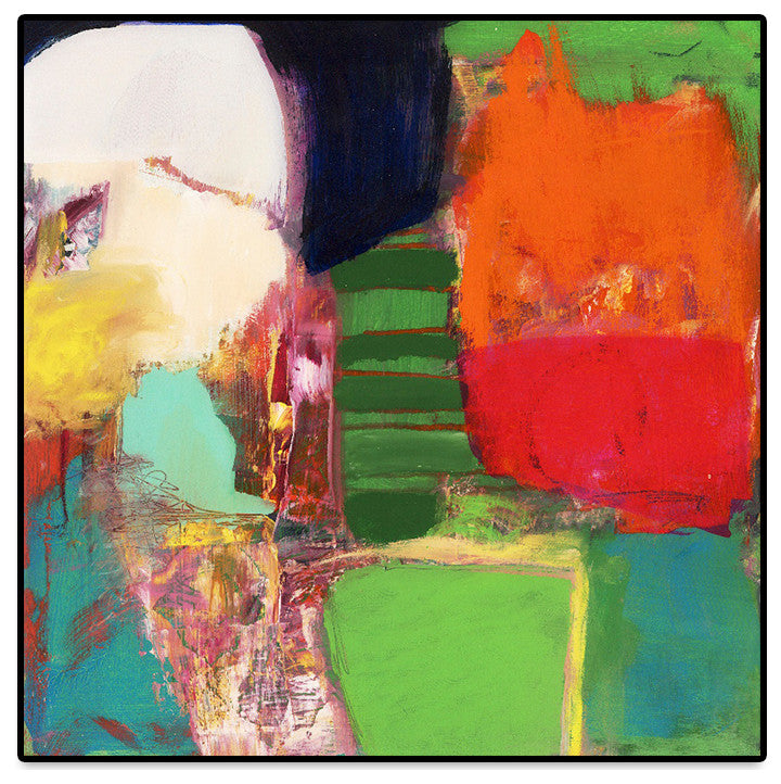 "Heart Chambers" Oversized Framed Canvas, 45" x 45"