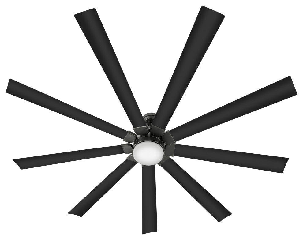 Hinkley Turbine 80" Led Smart Fan, Matte Black