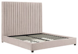 TOV Furniture Arabelle Blush Velvet Bed in King