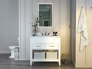 Hayley Bathroom Vanity Set, White, 36"
