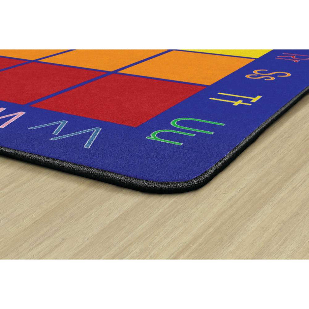 Flagship Carpets FA1331-58FS 10'6x13'2 My Rainbow Abc's Rug