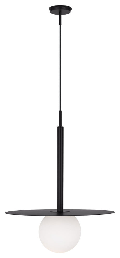 Nodes Large Pendant, Midnight Black