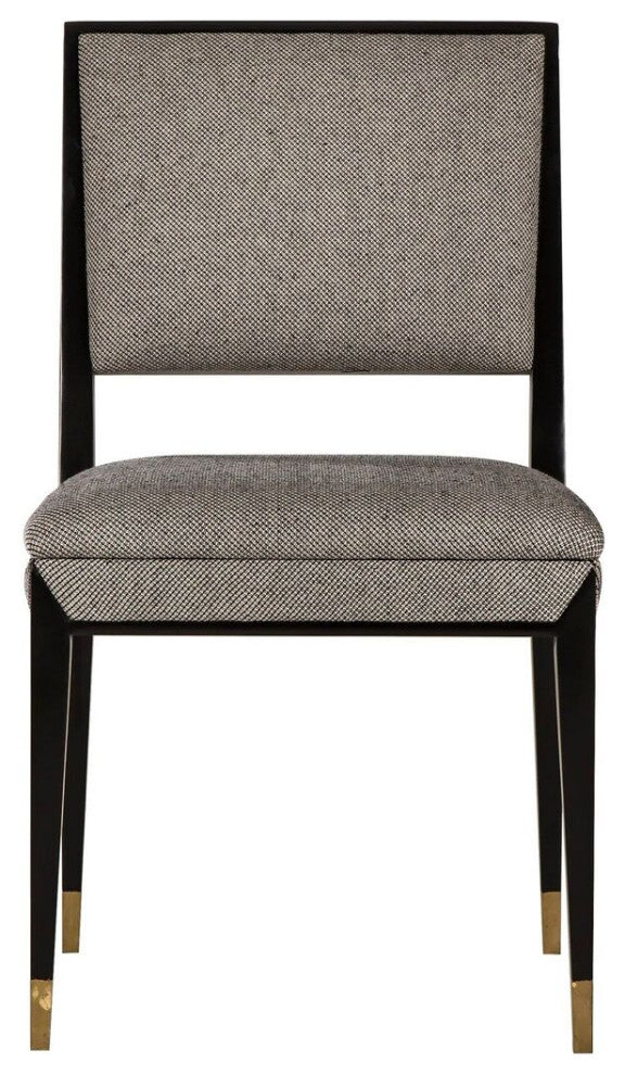 Sonder Living Reform Elegant Side Chair | Black / Winston Speckle