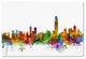 Michael Tompsett ''Hong Kong Skyline White'' Canvas Art, 22x32
