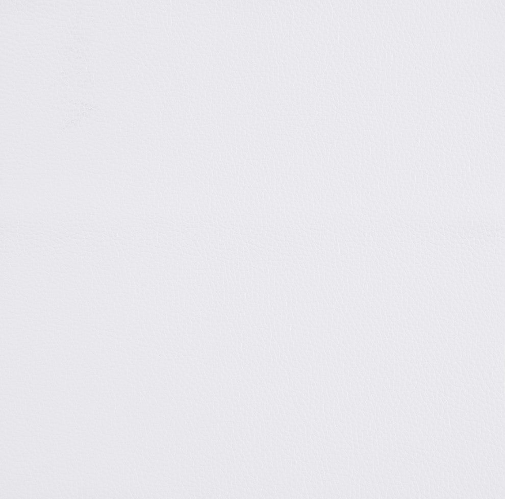 Arezzo Genuine Italian Leather Modern Chair, White