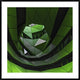 "Green Offices" Framed Digital Print by Gilbert Claes, 44x44"