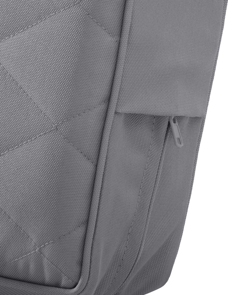 Fadesafe Rectangle Chaise Seat Quilted Lounge Cushion, Gray, 80"x26"x3"
