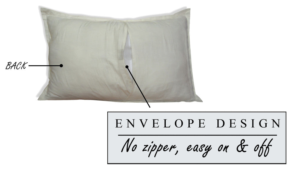 Gracia Reversible Organic Cotton Sham, Set of 2