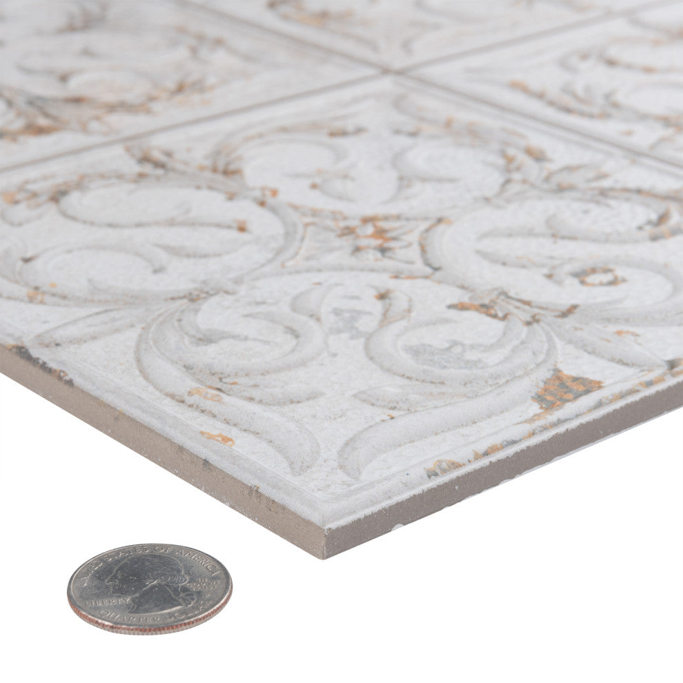 Antigua Lis White Porcelain Wall Tile
