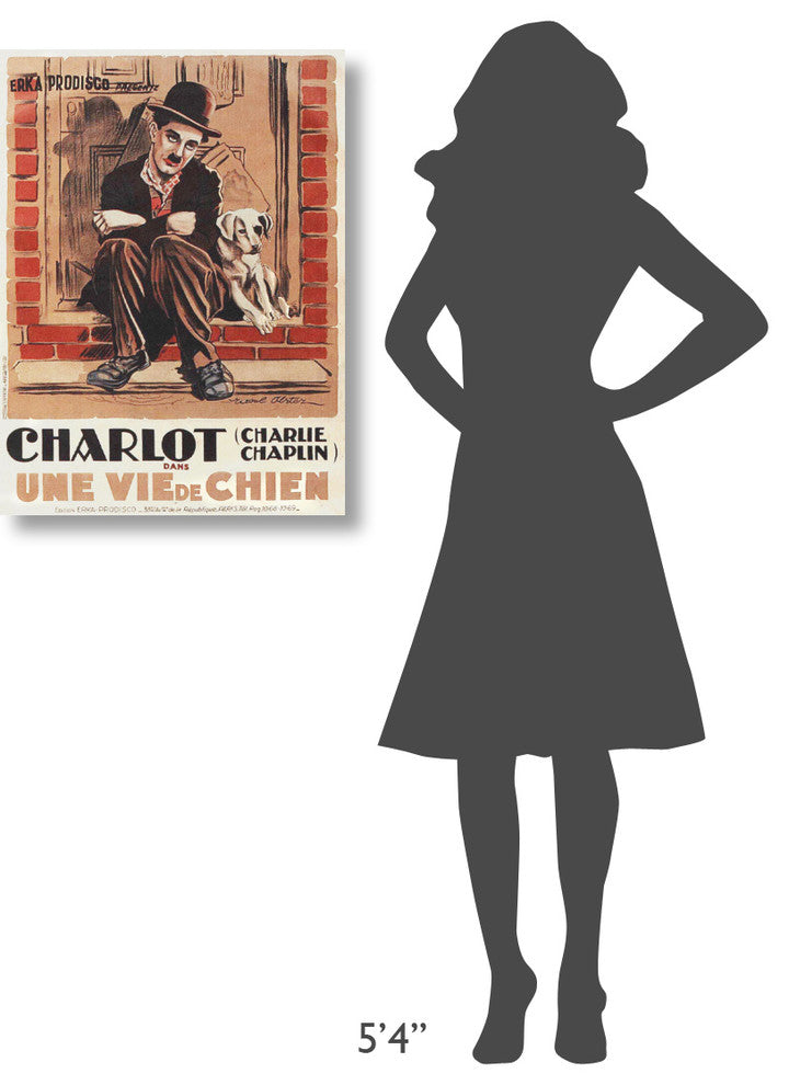 Charlie Chaplin, French, A Dog'S Life, 1918, 22x30