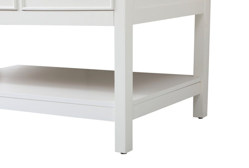 Skylar 48" Single Bathroom Vanity, White, With Backsplash
