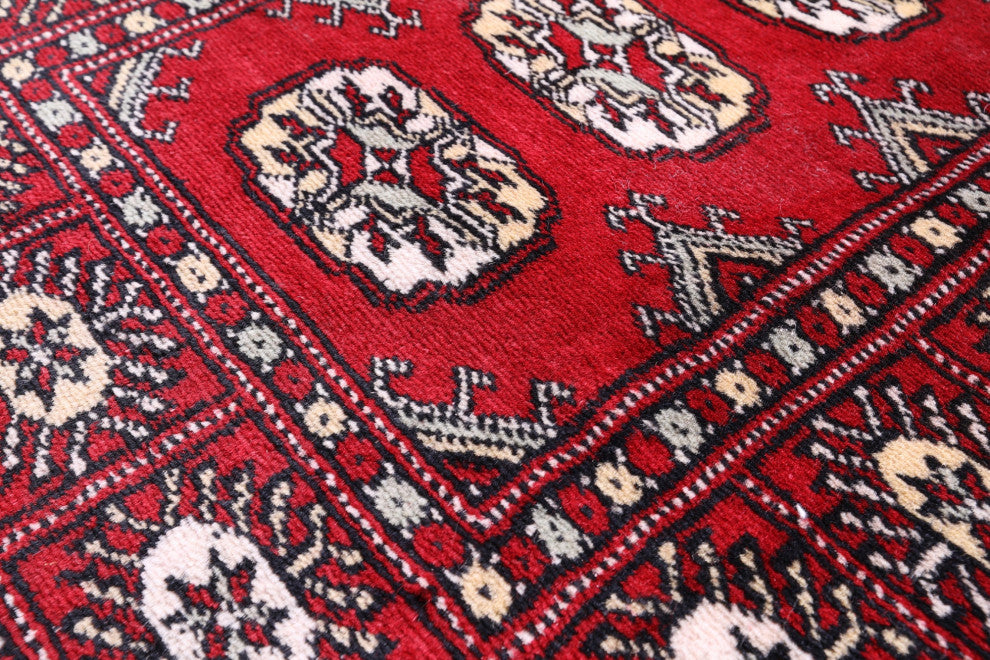 2' 0" X 6' 0" Silky Bokhara Hand Knotted Wool Runner Rug - Q13831