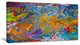 "Fractal Flowing Colors" Abstract Art Canvas Print, 32"x16"